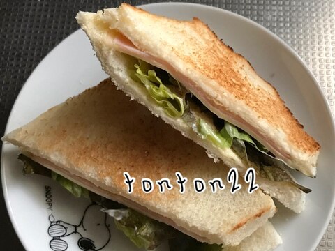 ハムチーズサンドイッチトースト☆